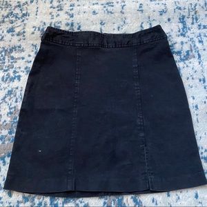 black denim skirt